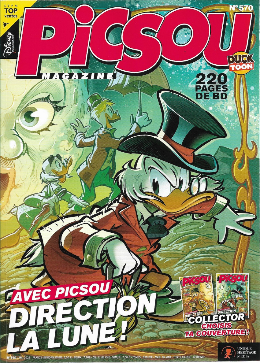 PICSOU MAGAZINE : Avec Picsou direction la lune