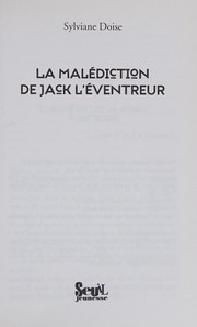 Sylviane DOISE : La malédiction de Jack l&rsquo;Eventreur