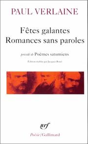 Paul VERLAINE : Fêtes galantes