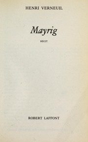 Henri VERNEUIL : Mayrig