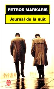 Petros MARKARIS : Journal de la nuit