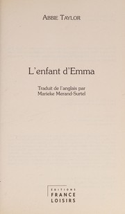 Abbie TAYLOR : L&rsquo;Enfant d&rsquo;Emma